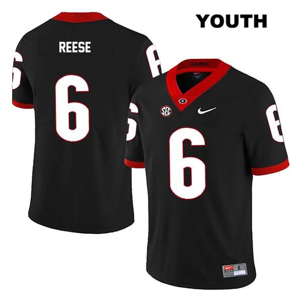 Georgia Bulldogs Youth Otis Reese #6 NCAA Legend Authentic Black Nike Stitched College Football Jersey GQC4656QF